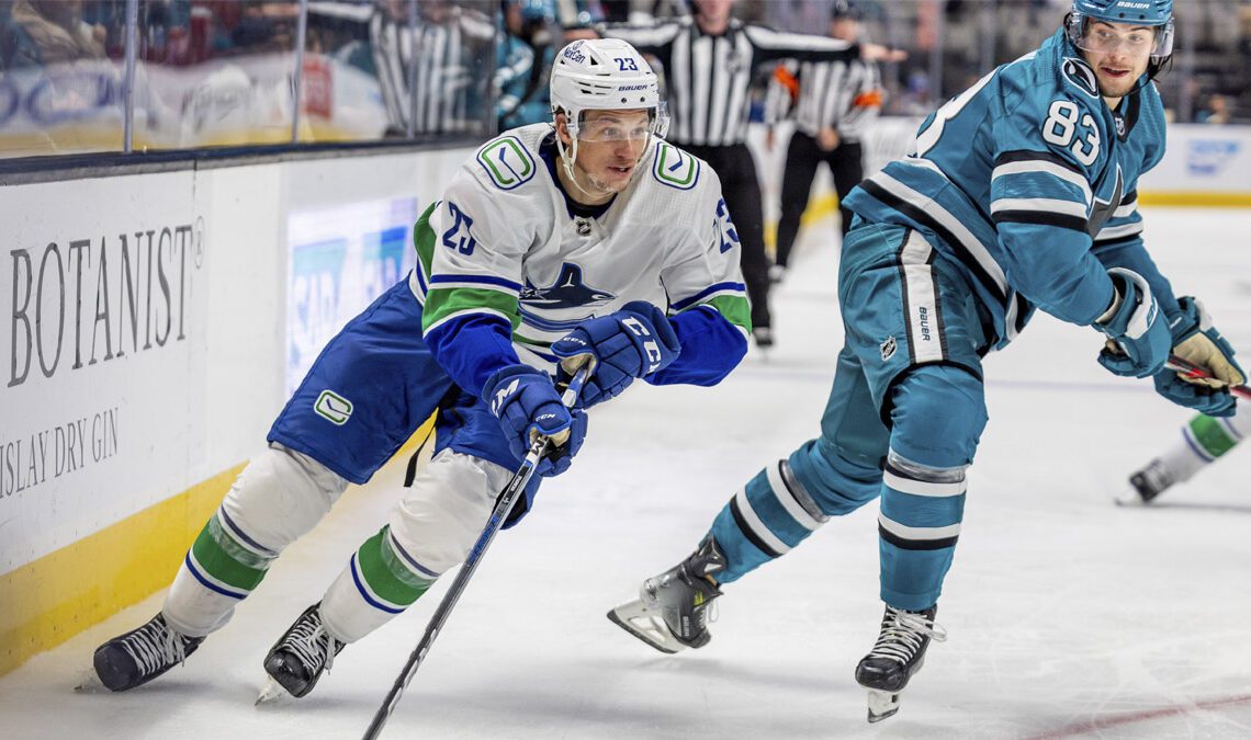 Sharks trade Cicek to Canucks for Studnicka, place Sturm on IR