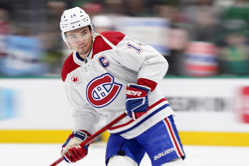 Nick Suzuki #14 of the Montreal Canadiens. (Photo by Sam Hodde/Getty Images)
