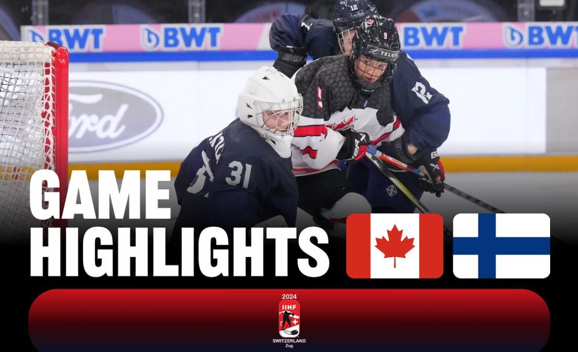 Canada vs Finland | 2024 #U18WomensWorlds