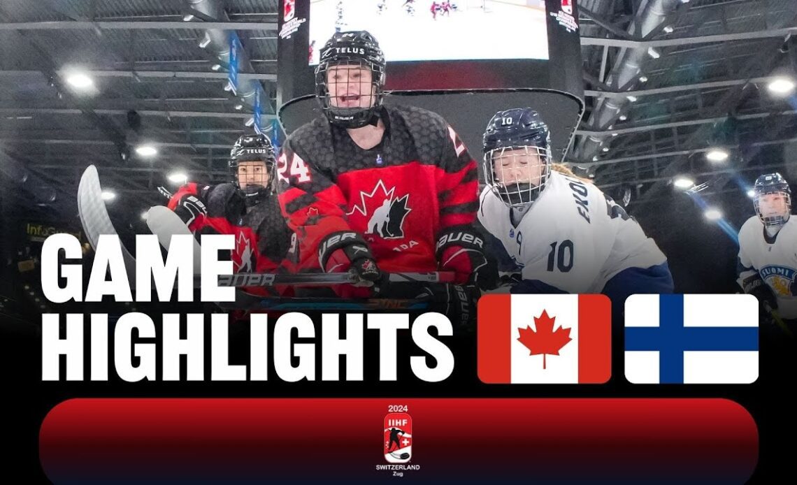 Highlights: Canada vs Finland | 2024 #U18WomensWorlds