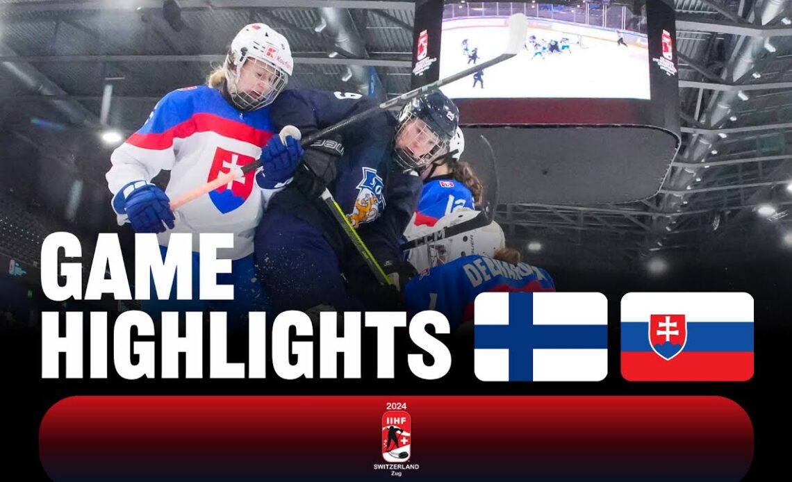 Highlights: Finland vs Slovakia | 2024 #U18WomensWorlds