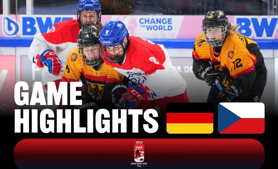 Highlights: Germany vs Czechia | 2024 #U18WomensWorlds