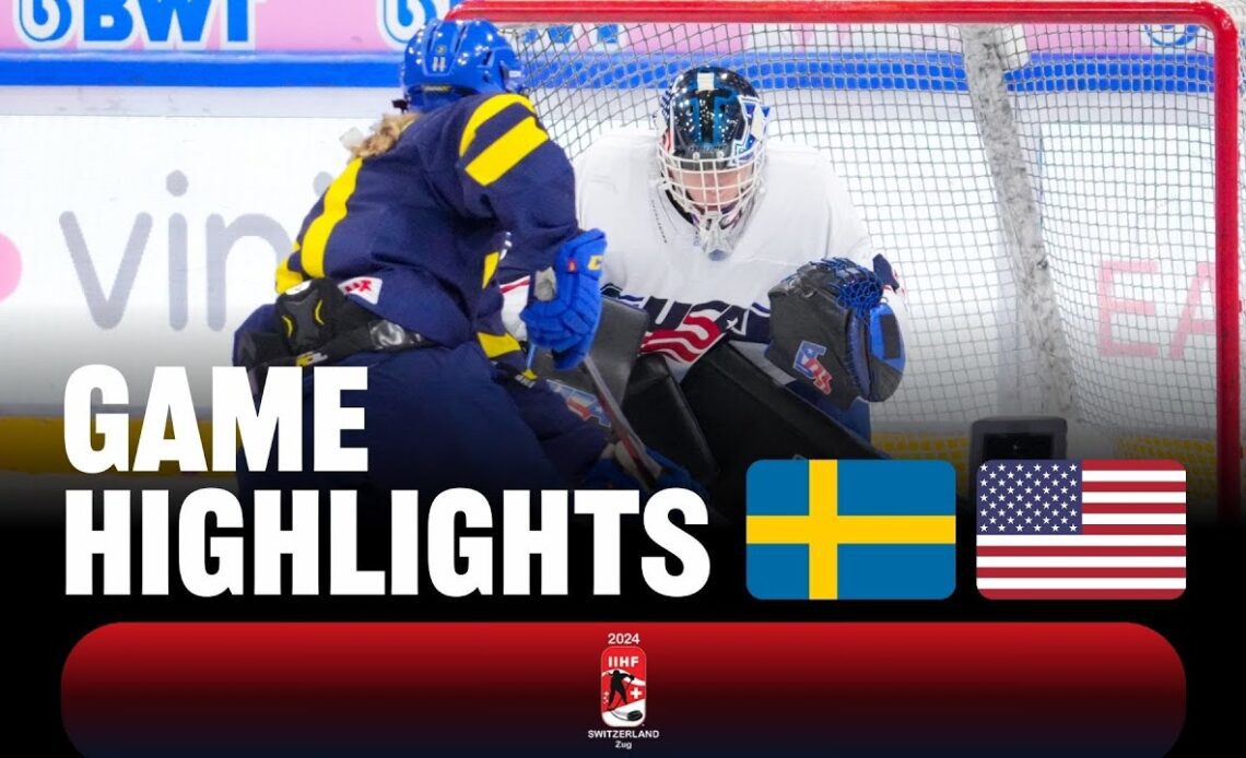 Highlights: Sweden vs USA | 2024 #U18WomensWorlds