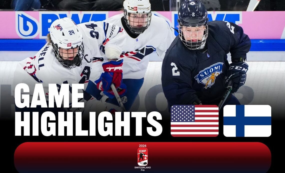 Highlights: USA vs Finland | 2024 #U18WomensWorlds