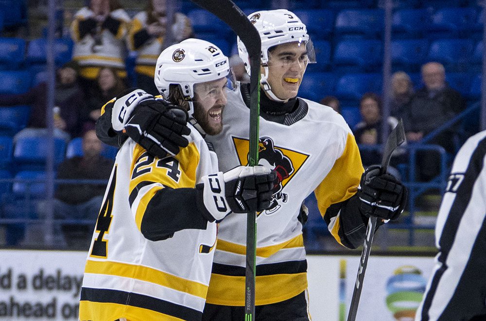 PENGUINS POUNCE ON WOLF PACK FOR 4-1 WIN