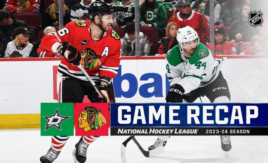 Stars @ Blackhawks 1/13 | NHL Highlights 2024