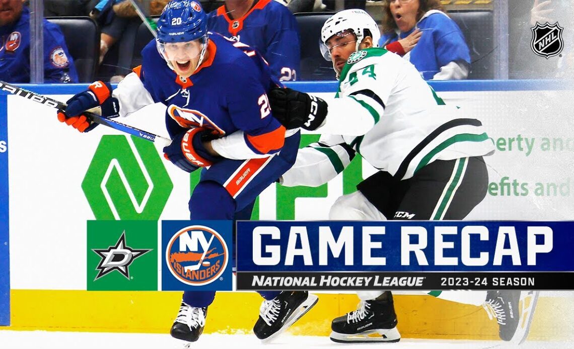 Stars @ Islanders 1/21 | NHL Highlights 2024