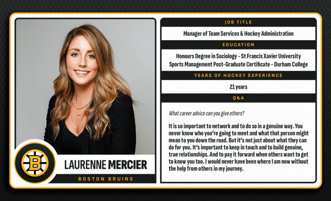 Women in Hockey: Laurenne Mercier