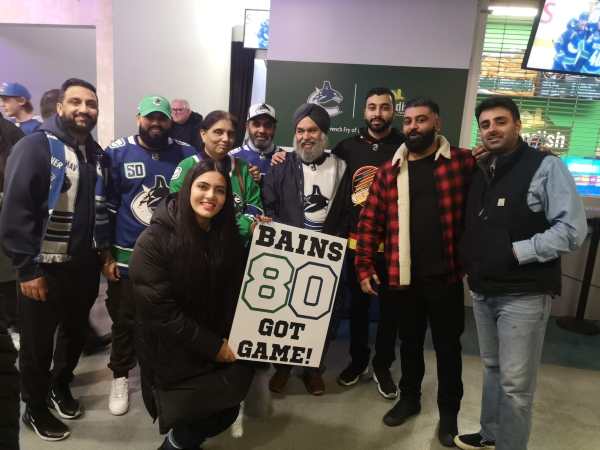 Vancouver Arshdeep Bains family NHL