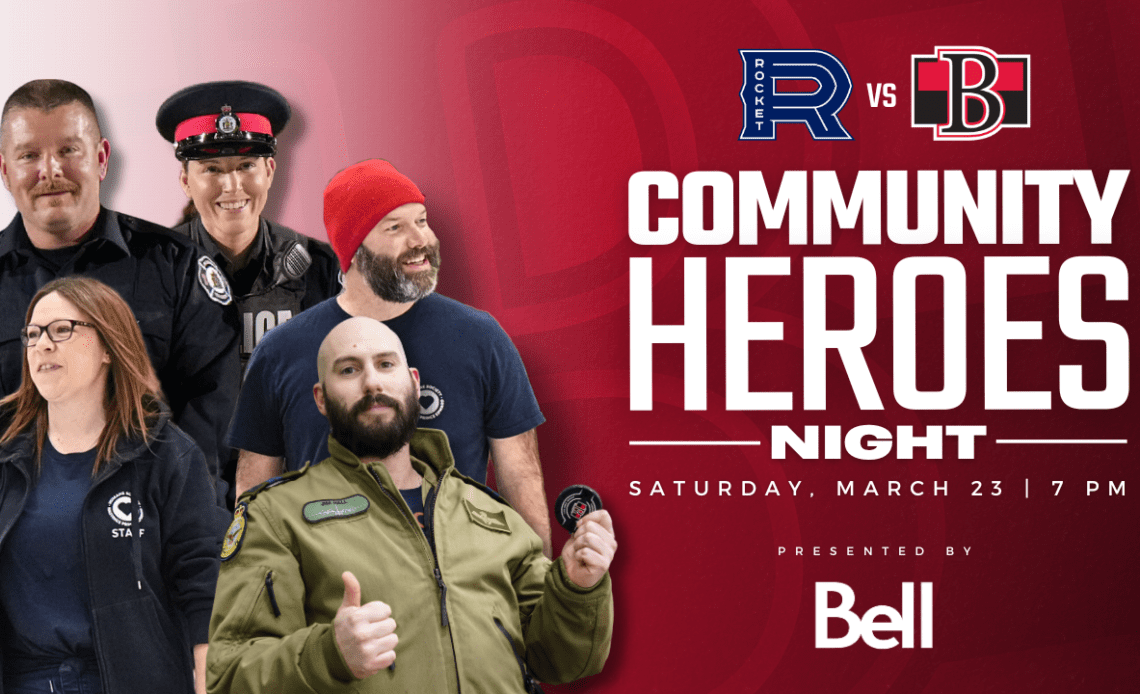 Belleville Sens announce details for 2024 Community Heroes Night presented by Bell – Belleville Sens
