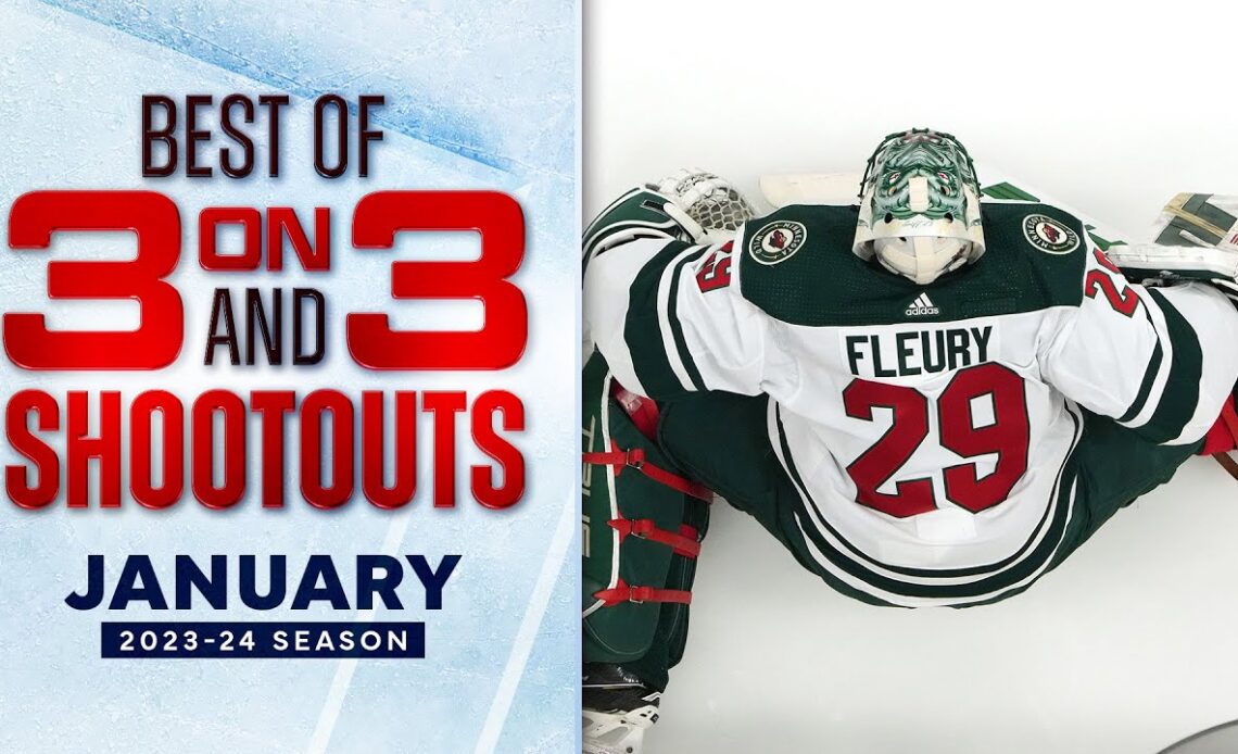 Best 3-on-3 Overtime and Shootout Moments from January | NHL 2023-24