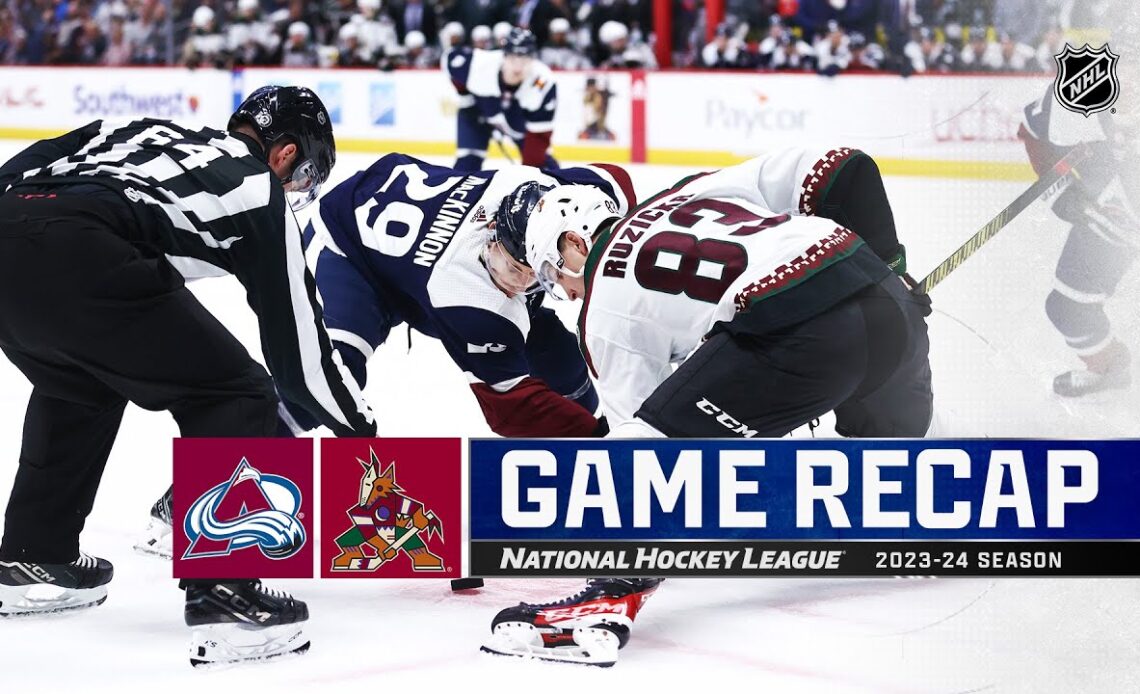 Coyotes @ Avalanche 2/18 | NHL Highlights 2024