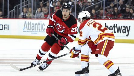 Devils lose to Flames, 5-3, after wild third period