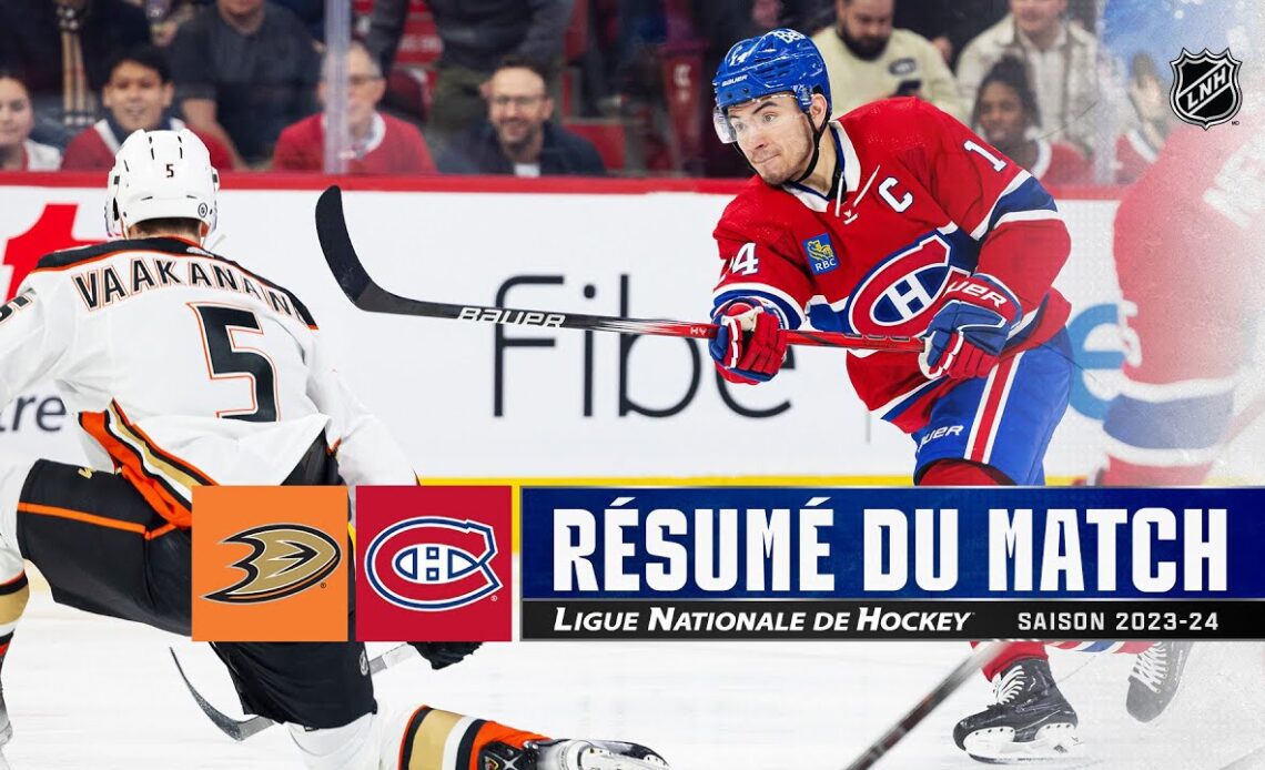 Ducks vs. Canadiens 13/2 | Faits saillants