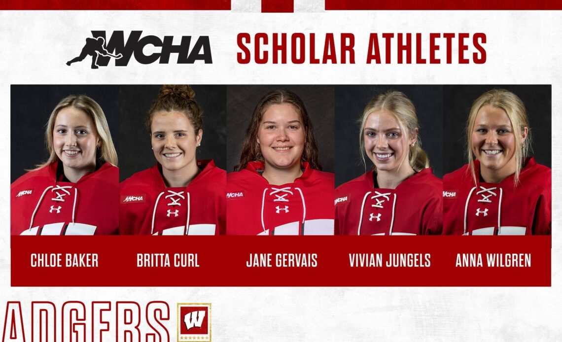Five Badgers honored as WCHA Scholar-Athlete Award winners