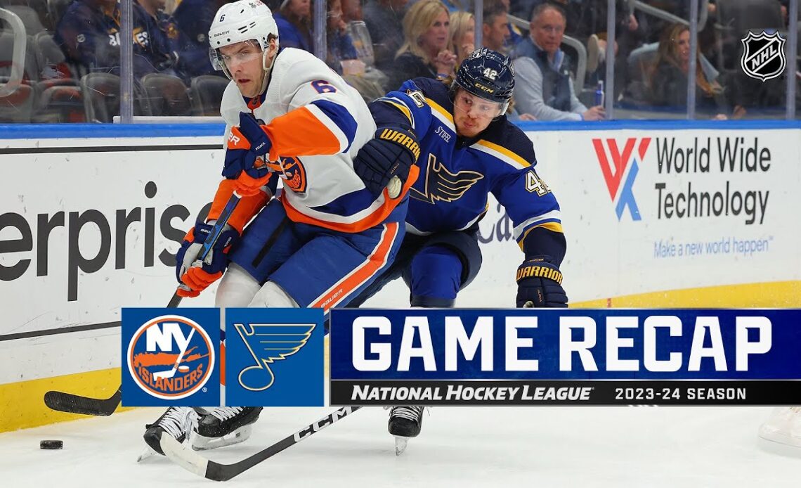 Islanders @ Blues 2/22 | NHL Highlights 2024