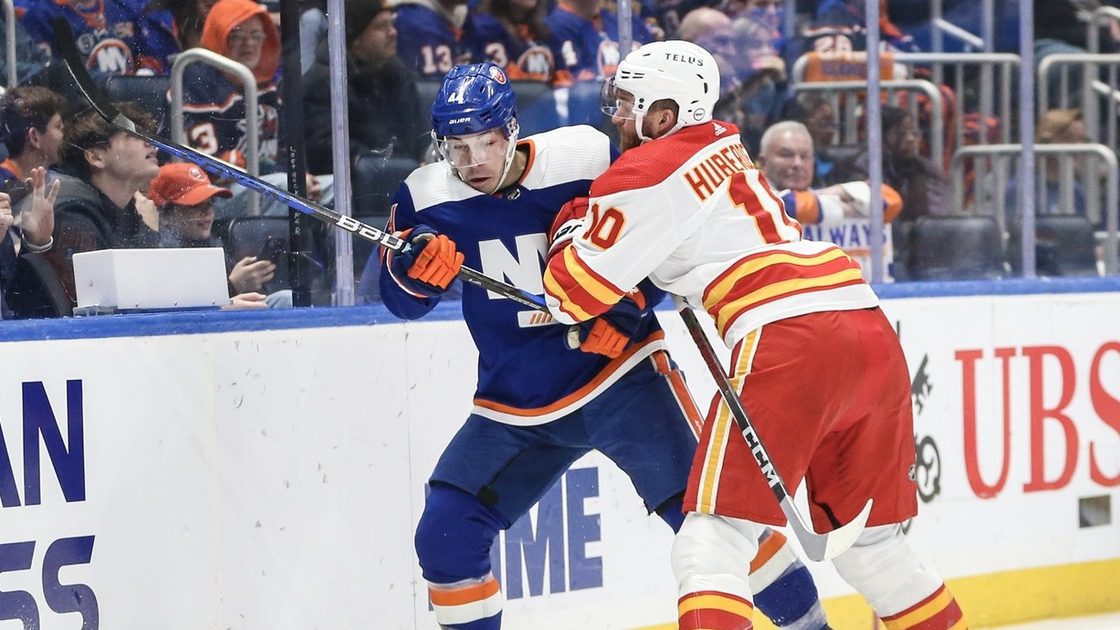 Islanders dropped by Flames, 5-2, ending brief winning streak