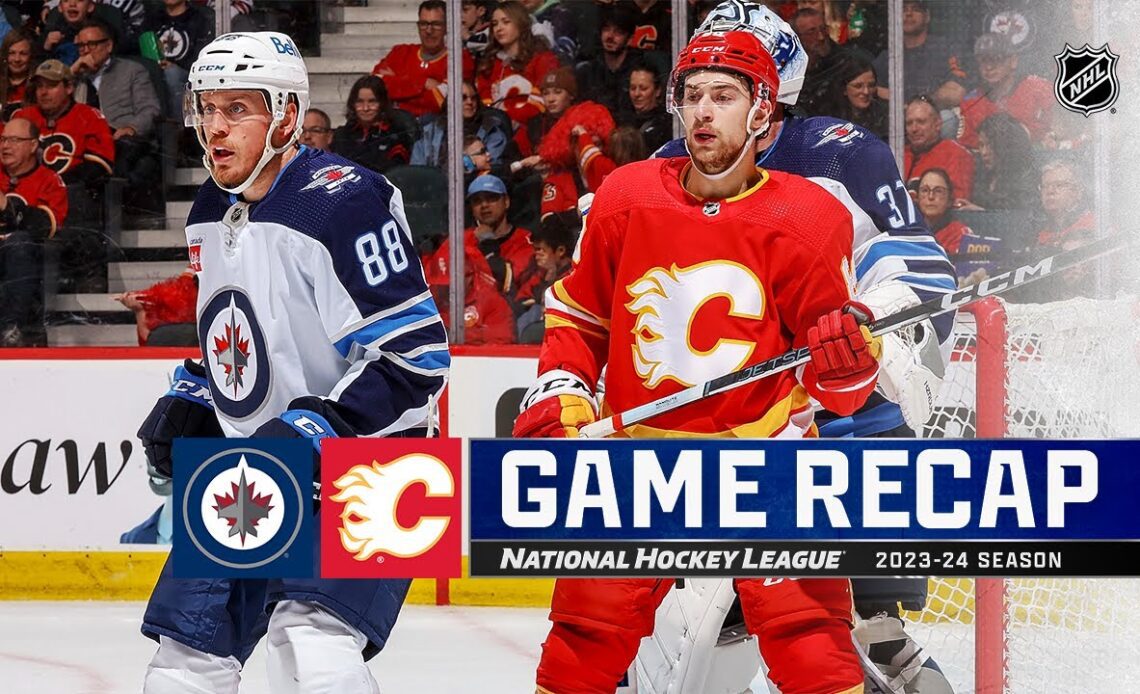 Jets @ Flames 2/19 | NHL Highlights 2024