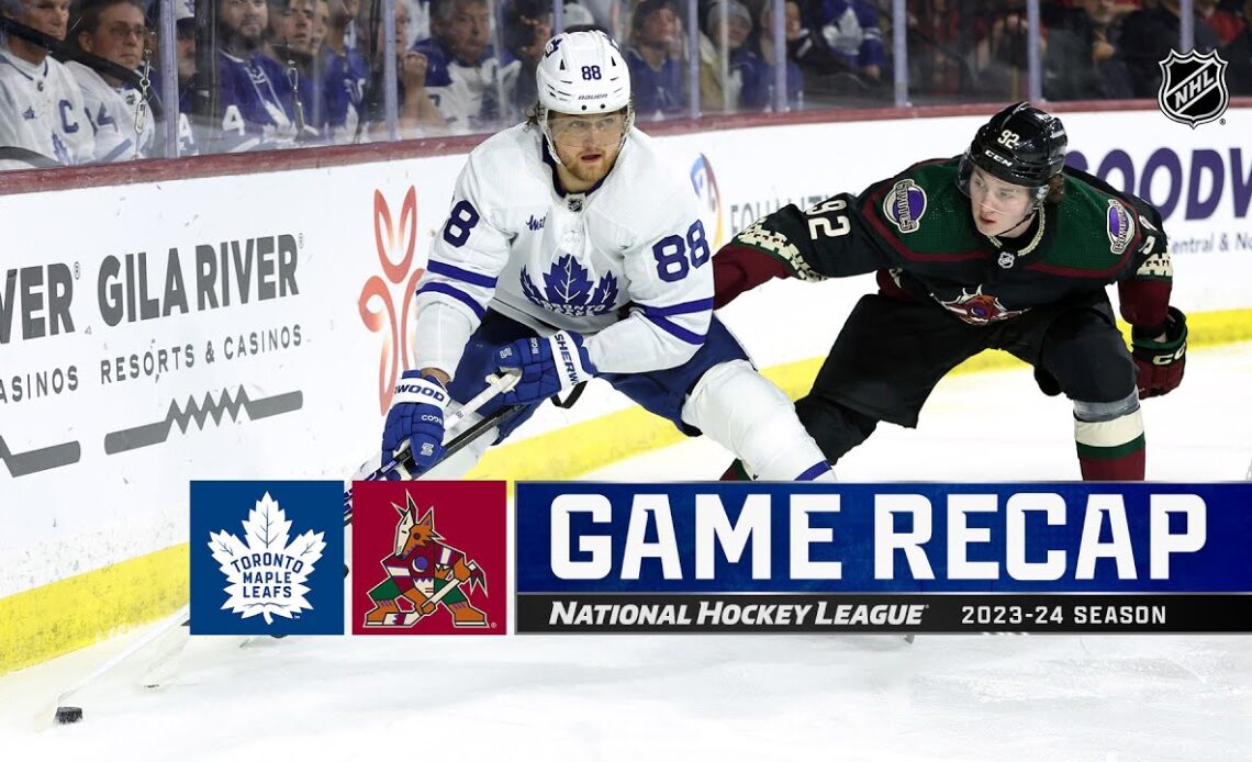 Maple Leafs @ Coyotes 2/21 | NHL Highlights 2024