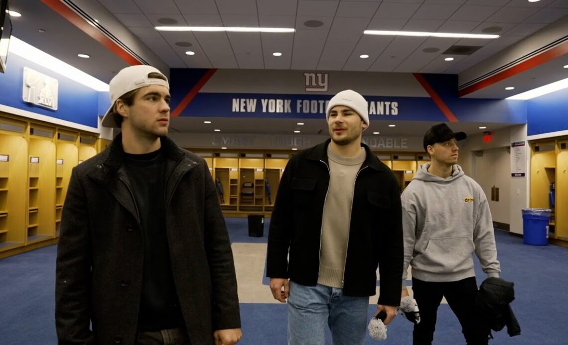 New Jersey Devils stars tour MetLife Stadium
