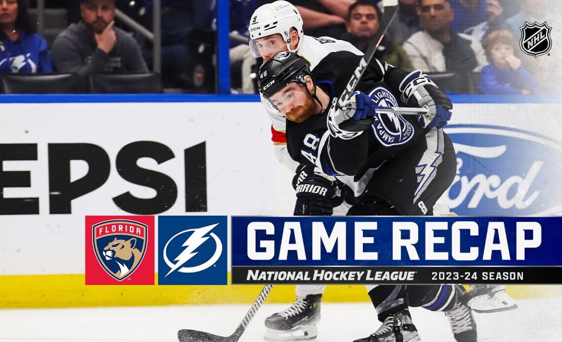 Panthers @ Lightning 2/17 | NHL Highlights 2024