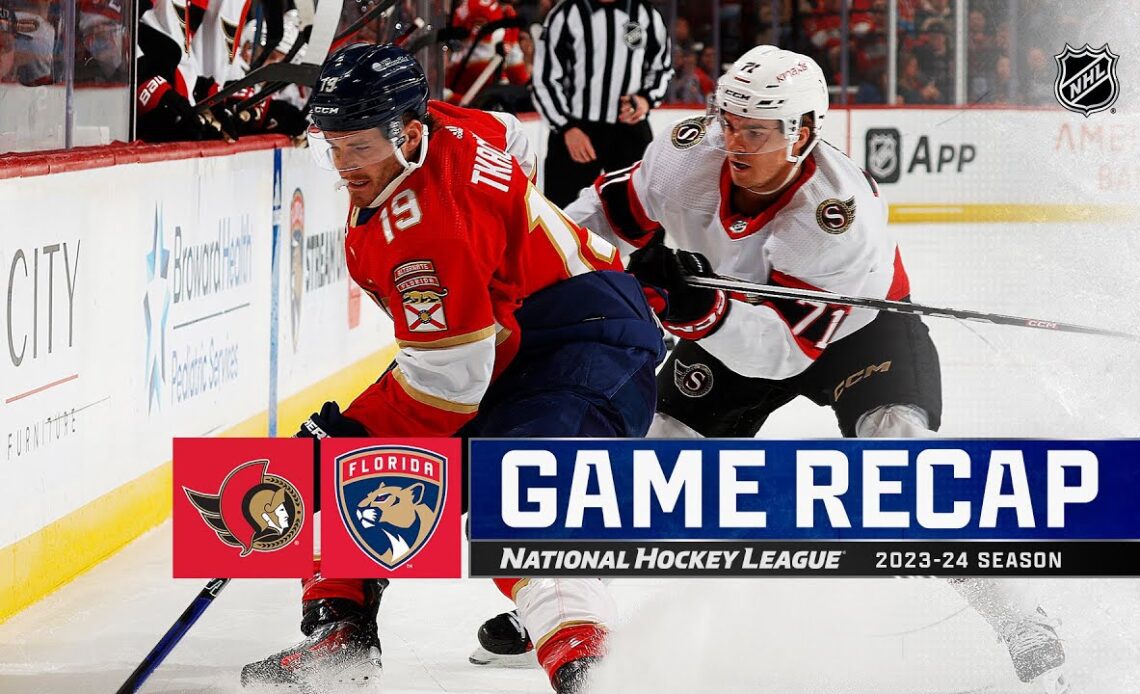 Senators @ Panthers 2/20 | NHL Highlights 2024