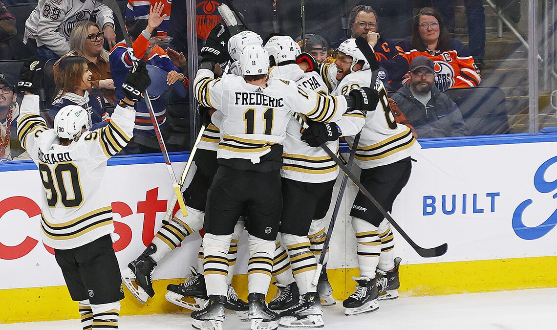 WATCH: Charlie McAvoy's filthy OT goal lifts Bruins over Oilers