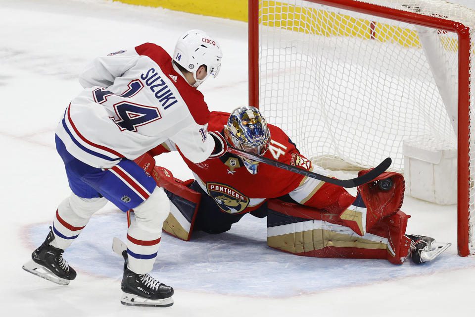 Goaltender Anthony Stolarz #41 of the Florida Panthers