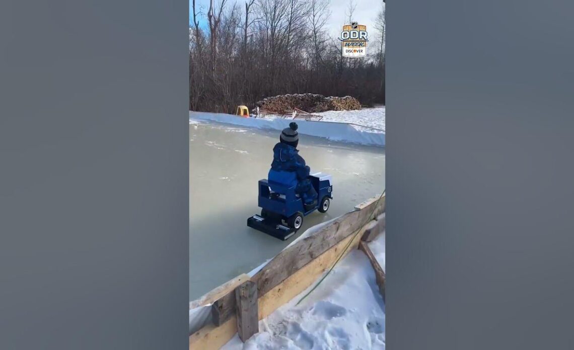 3-year-old Harrison makes sure the ice is always in the best condition possible. 🧊 #ODRWeek
