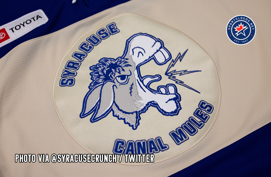 AHL’s Syracuse Crunch Take Ice As ‘Canal Mules’ In Homage to Local Hockey History – SportsLogos.Net News