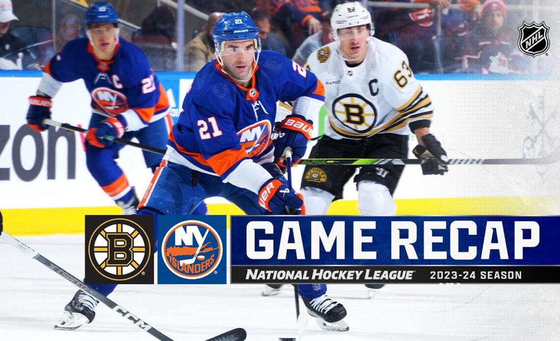 Bruins @ Islanders 3/2 | NHL Highlights 2024