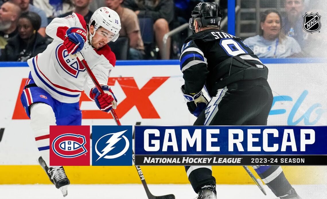 Canadiens @ Lightning 3/2 | NHL Highlights 2024