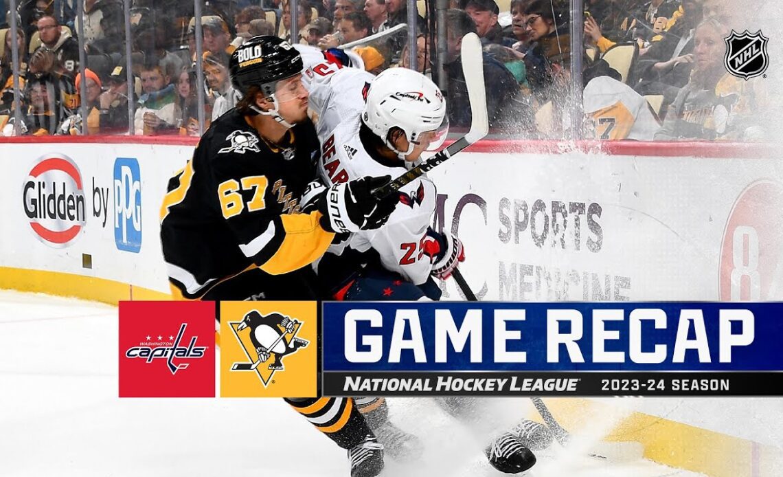Capitals @ Penguins 3/7 | NHL Highlights 2024