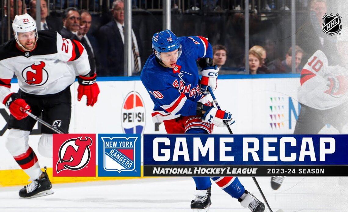 Devils @ Rangers 3/11 | NHL Highlights 2024