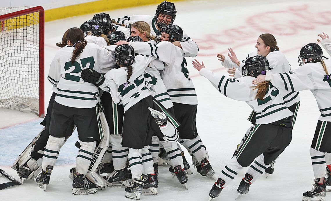 Duxbury high girls hockey tops Falmouth to repeat as MIAA D2 champ