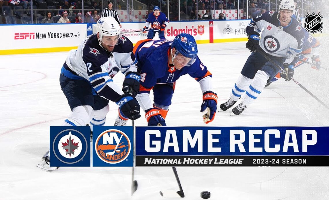 Jets @ Islanders 3/23 | NHL Highlights 2024