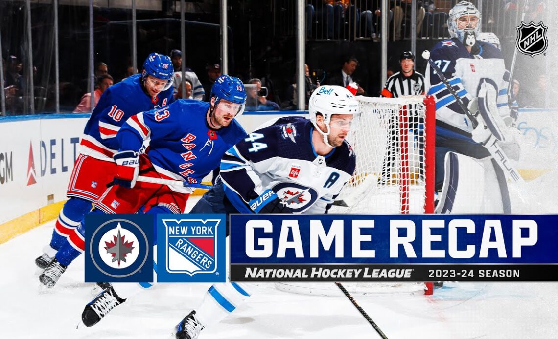 Jets @ Rangers 3/19 | NHL Highlights 2024