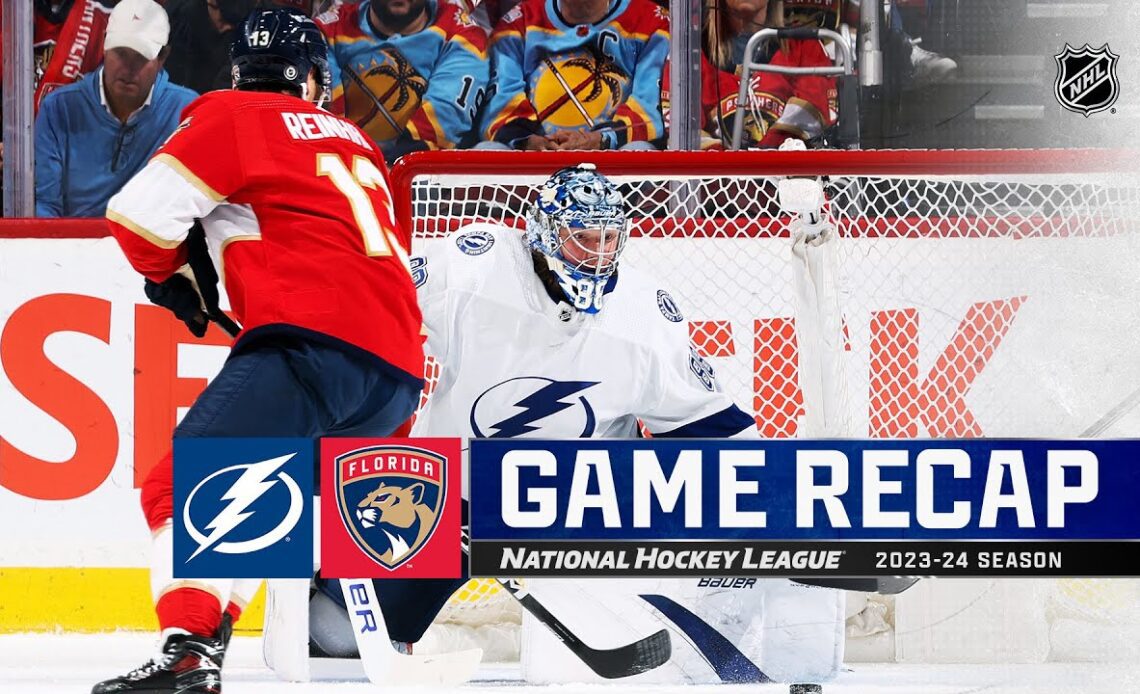 Lightning @ Panthers 3/16 | NHL Highlights 2024