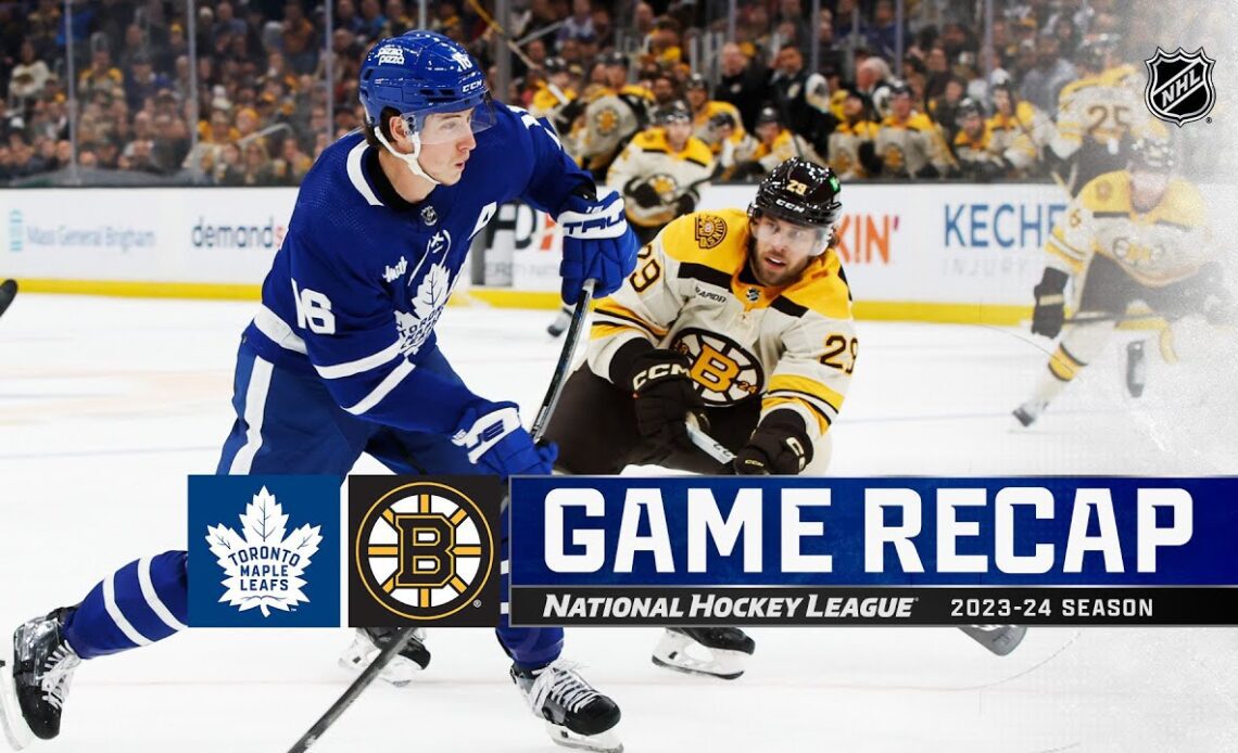 Maple Leafs @ Bruins 3/7 | NHL Highlights 2024