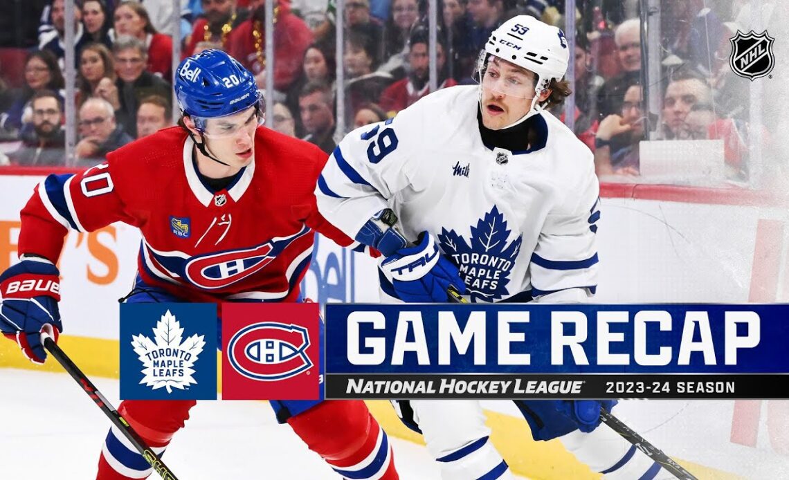 Maple Leafs @ Canadiens 3/9 | NHL Highlights 2024