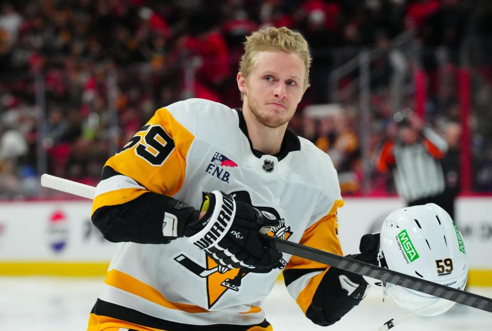 Pittsburgh Penguins left wing Jake Guentzel could be moved before the trade deadline.