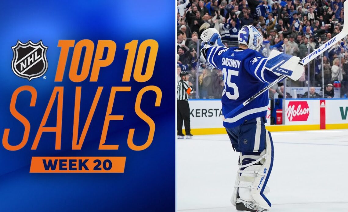 Top 10 Saves from Week 20 (2023-24 NHL Season)