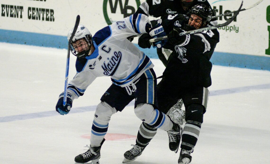 UMaine men's hockey completes sweep of UMass with 4-3 victory