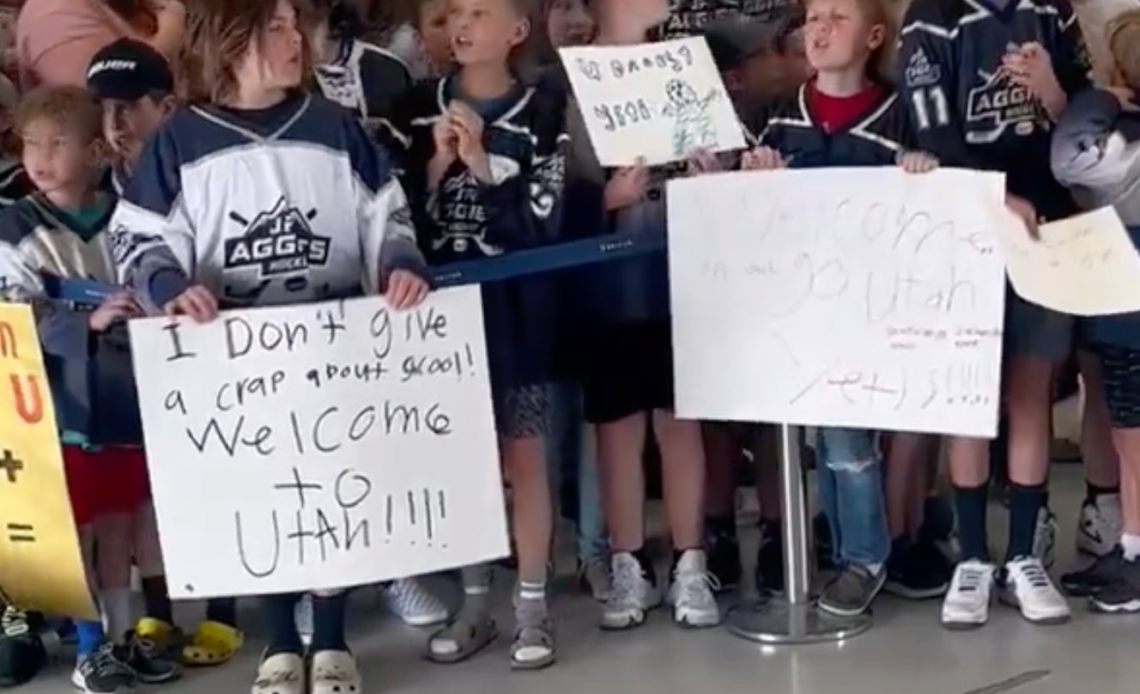 "I Don't Give A Crap About Shcool" -- The Next Generation Of Hockey Fans In Utah Are Fully Ready For The NHL