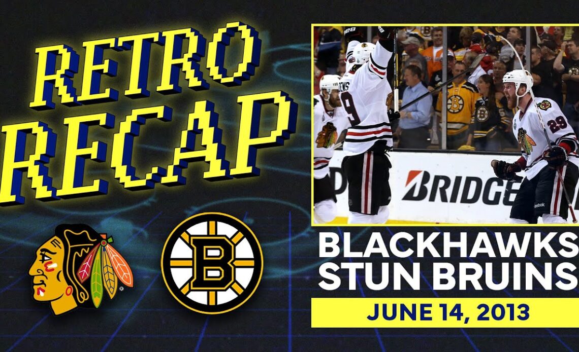 2013: Hawks strike twice in 17 seconds to STUN the Bruins! | Retro Recap