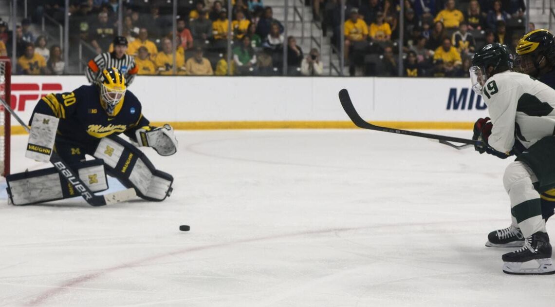 Barczewski turns it on in front of family and friends to lead Michigan into third successive Frozen Four