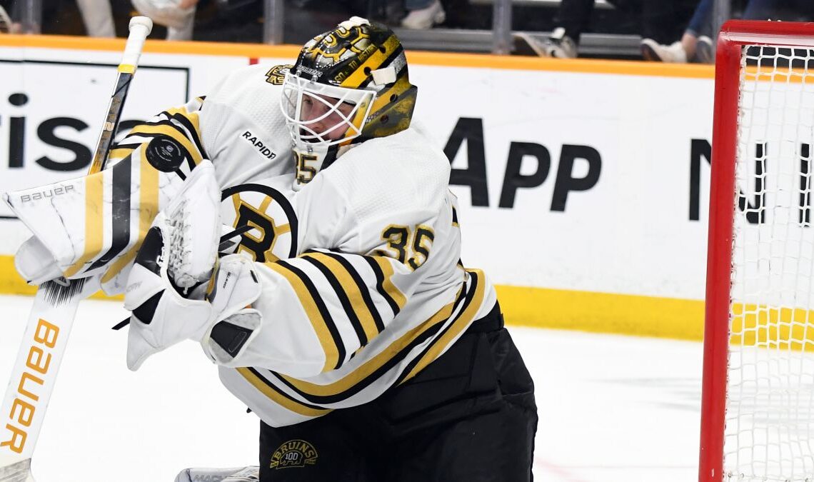 Bruins goalie Linus Ullmark making strong case to start Game 1 of playoffs