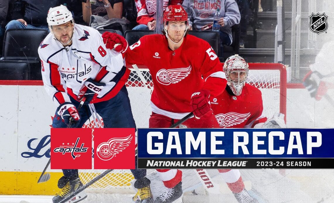 Capitals @ Red Wings 4/9 | NHL Highlights 2024