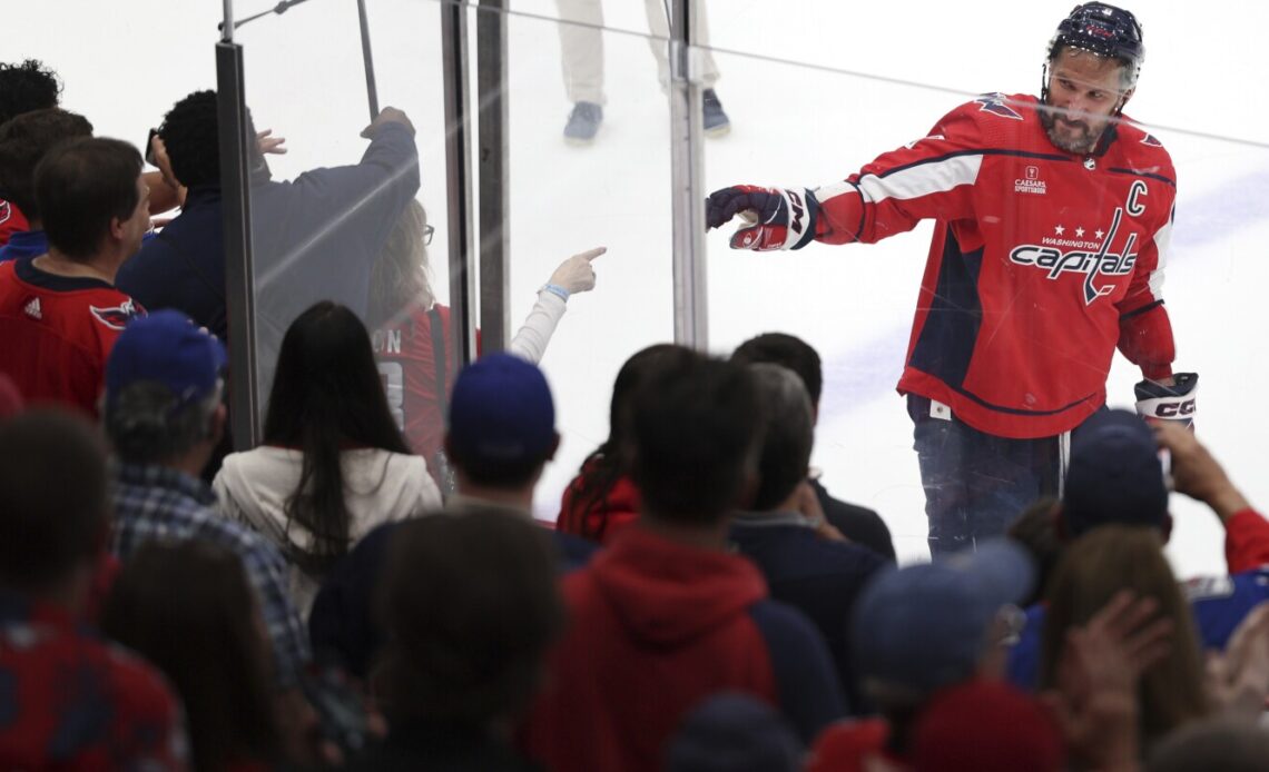 Capitals' Alex Ovechkin has no points in an NHL playoff series for the 1st time