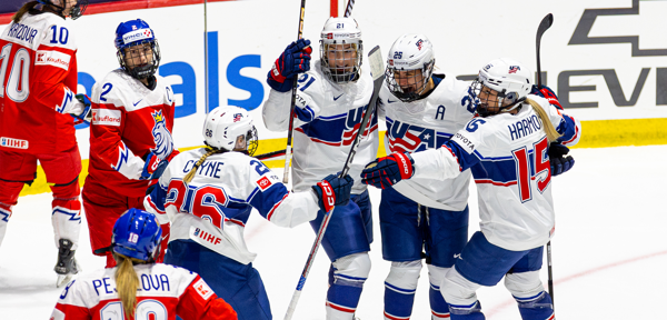 Carpenter Hat Trick Propels U.S. Past Czechia, 6-0